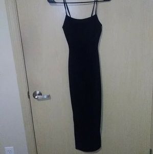Black strappy midi Dress